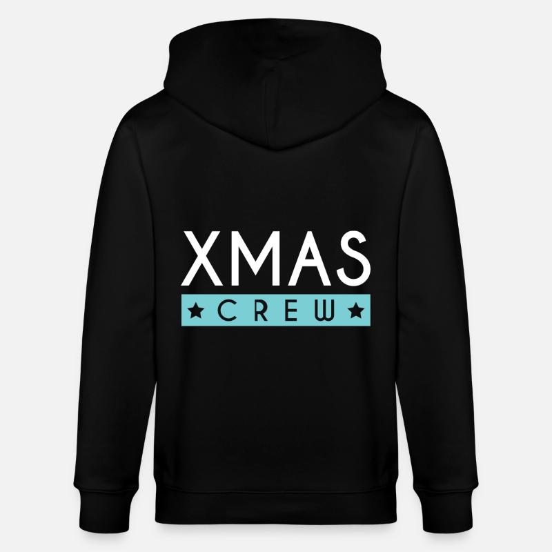 Xmas Crew - Stanley/Stella Unisex Bio-Kapuzenjacke CULTIVATOR - Schwarz