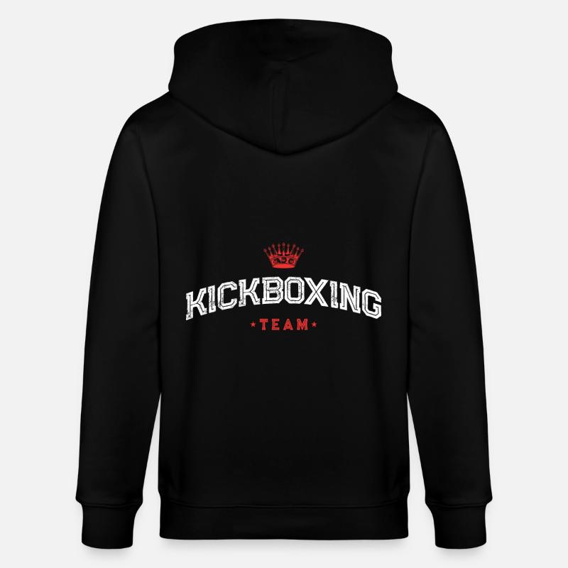 Kickboxing Team - Stanley/Stella Unisex Bio-Kapuzenjacke CULTIVATOR  - Schwarz
