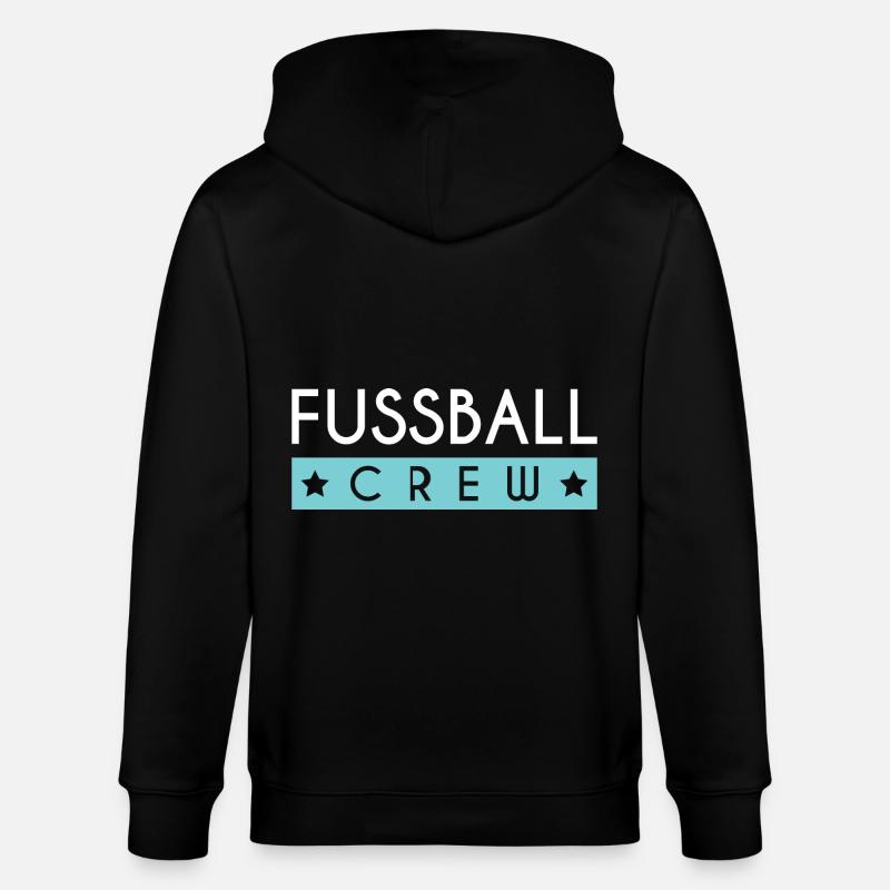 Fussball Crew - Stanley/Stella Unisex Bio-Kapuzenjacke CULTIVATOR  - Schwarz