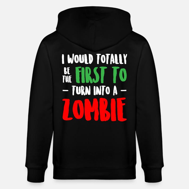 Drôle de zombie - Veste à capuche bio CULTIVATOR Stanley/Stella Unisexe - noir