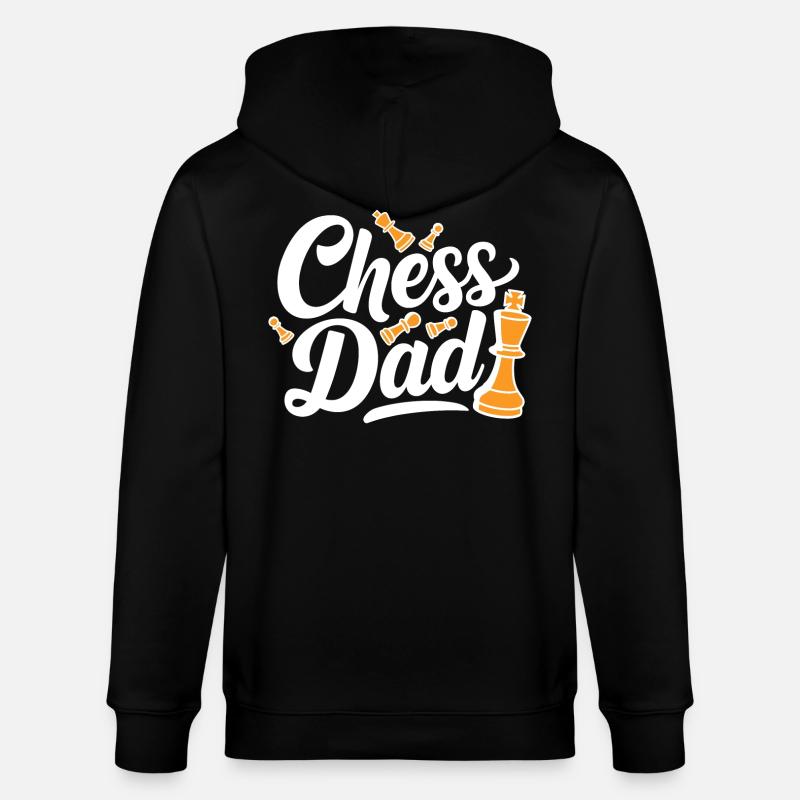 Chess Dad Chess Dire Citation - Veste à capuche bio CULTIVATOR Stanley/Stella Unisexe - noir
