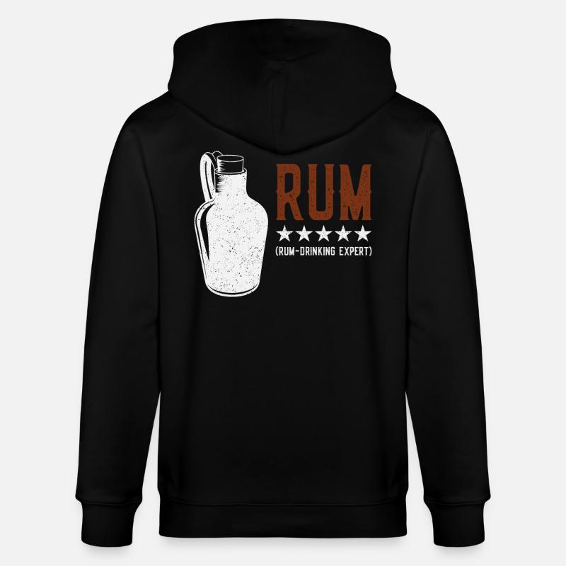 Rum - Drinking Expert Rumtrinker - Stanley/Stella CULTIVATOR  Unisex Organic Hooded Jacket - black