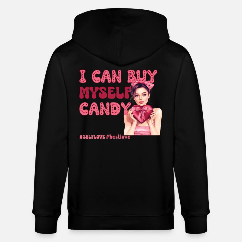 Saint-Valentin Amour de soi - Veste à capuche bio CULTIVATOR Stanley/Stella Unisexe - noir