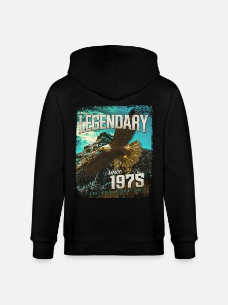 Legendary since 1975 - Stanley/Stella CULTIVATOR  Unisex Organic Hooded Jacket - black