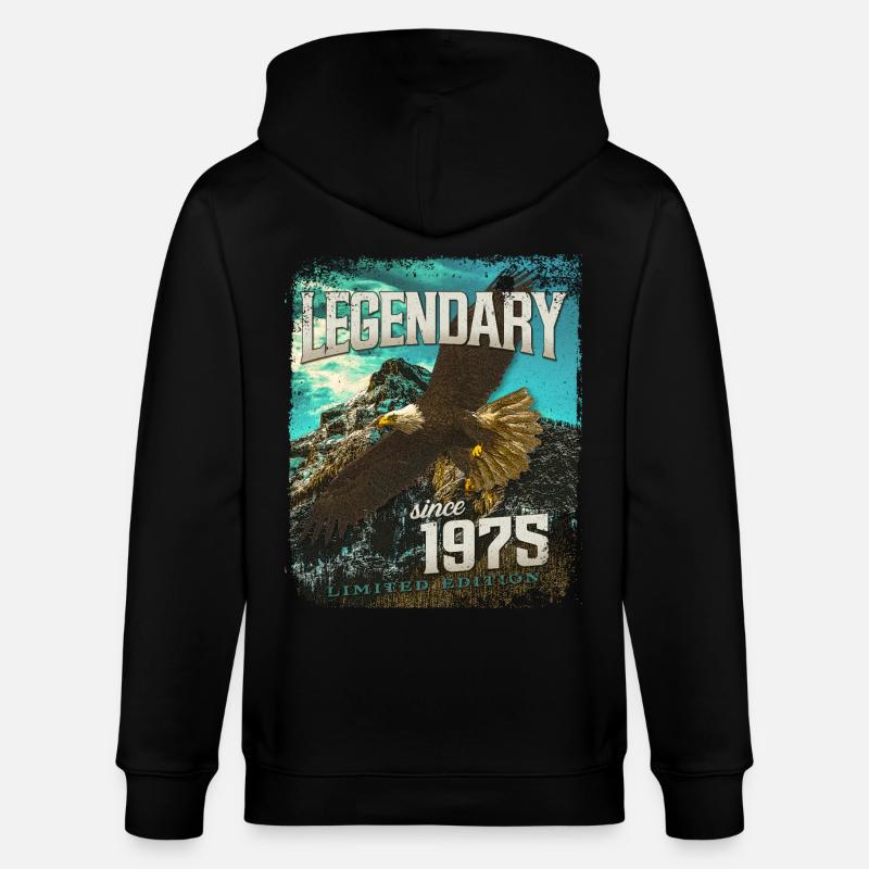 Legendär seit 1975 - Stanley/Stella Unisex Bio-Kapuzenjacke CULTIVATOR  - Schwarz