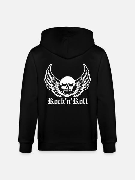 rock'n'roll - Stanley/Stella CULTIVATOR  Unisex Organic Hooded Jacket - black