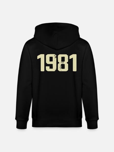 Jubilee 1981 - Stanley/Stella CULTIVATOR Unisex Organic Hooded Jacket - black