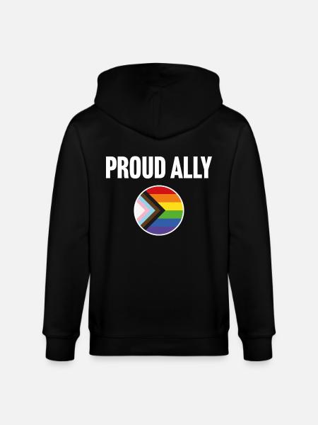 Proud Ally - Stanley/Stella CULTIVATOR Unisex Organic Hooded Jacket - black
