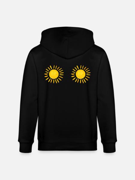 Frauen mit Sonnen-T-Shirt - Stanley/Stella Unisex Bio-Kapuzenjacke CULTIVATOR  - Schwarz