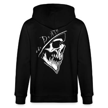 Der Tod - Stanley/Stella Unisex Bio-Kapuzenjacke CULTIVATOR  - Schwarz - Hinten - Anna (173cm)