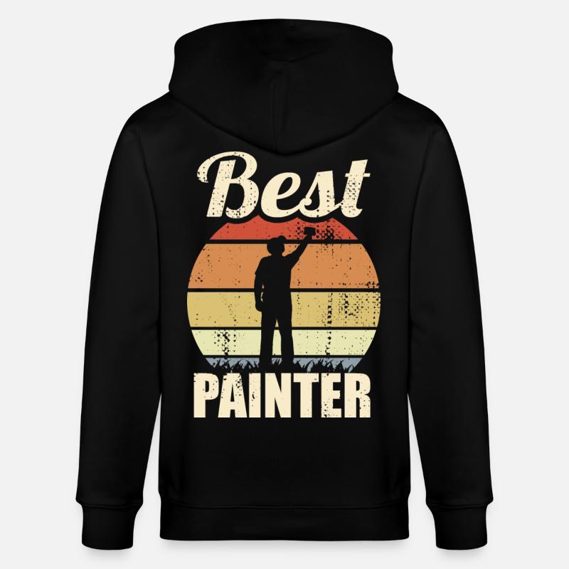 Bester Maler - Stanley/Stella Unisex Bio-Kapuzenjacke CULTIVATOR  - Schwarz