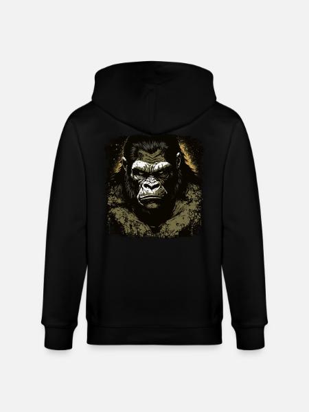 Gorilla - Stanley/Stella CULTIVATOR Unisex Organic Hooded Jacket - black
