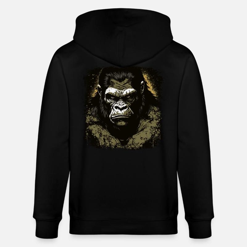 Gorille - Veste à capuche bio CULTIVATOR Stanley/Stella Unisexe - noir