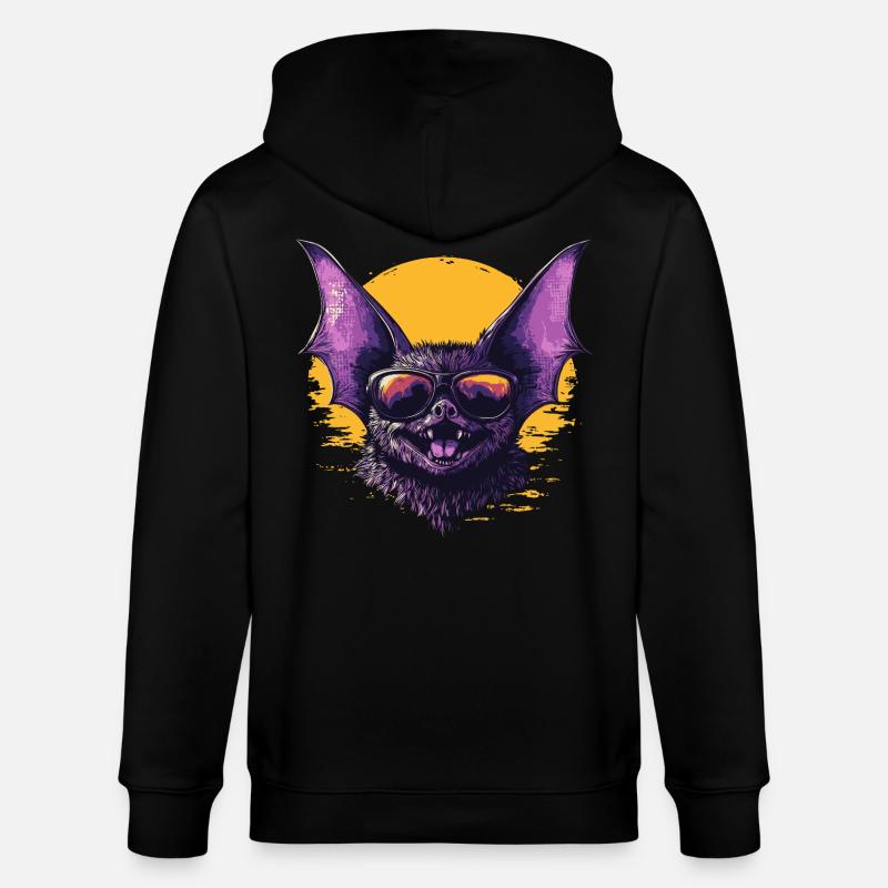 Drôle de chauve-souris - Veste à capuche bio CULTIVATOR Stanley/Stella Unisexe - noir