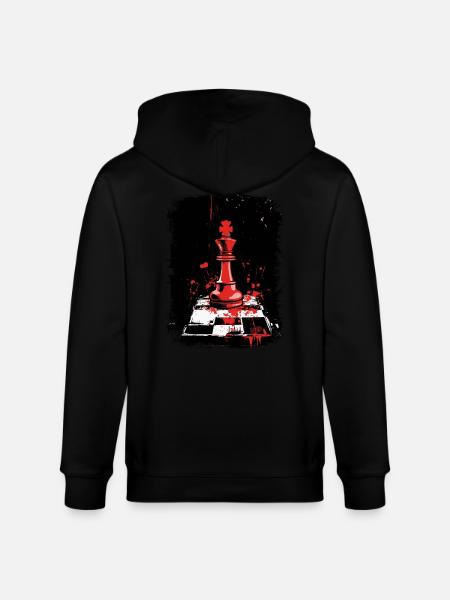 Chess piece king - Stanley/Stella CULTIVATOR  Unisex Organic Hooded Jacket - black