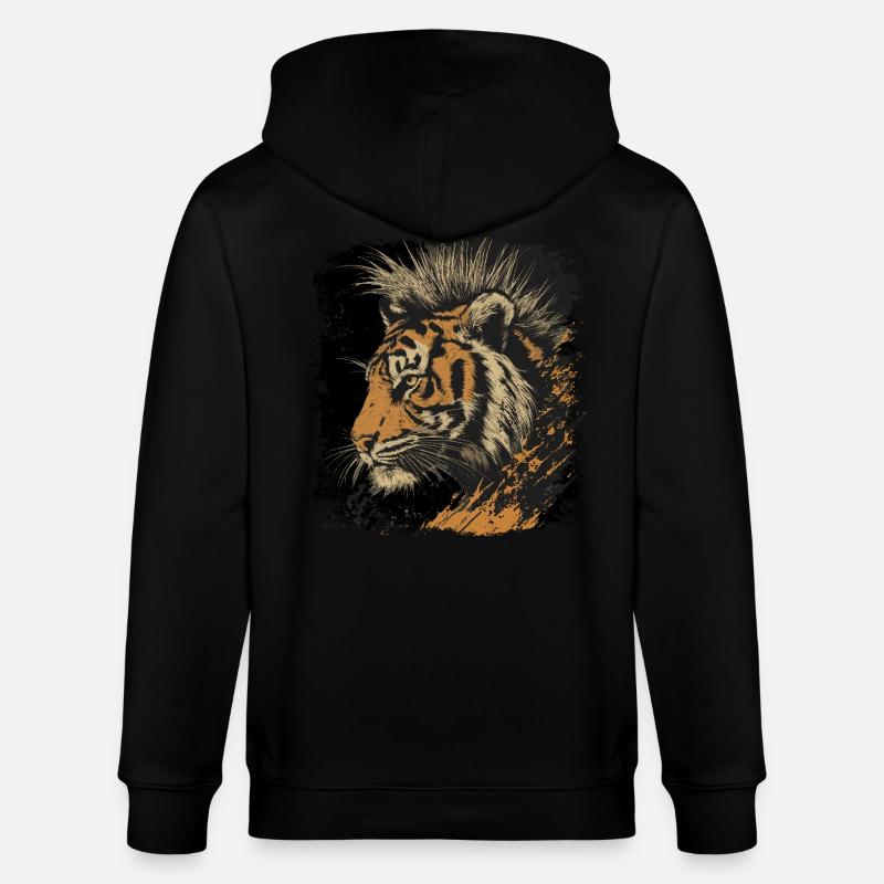Tigerpunk - Veste à capuche bio CULTIVATOR Stanley/Stella Unisexe - noir