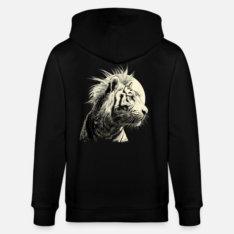 Tigerpunk - Veste à capuche bio CULTIVATOR Stanley/Stella Unisexe - noir
