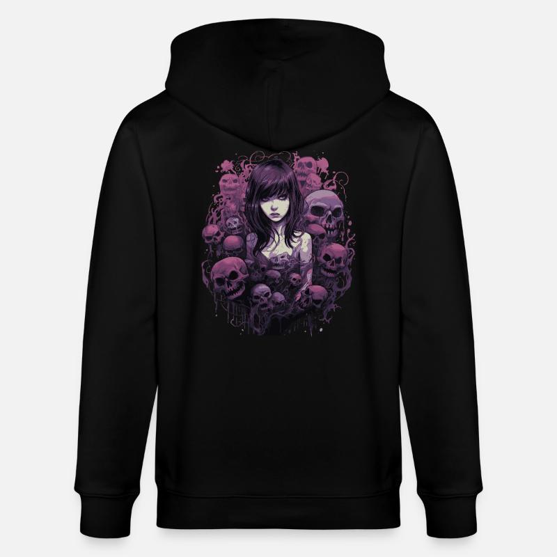 Emo HorrorFille - Veste à capuche bio CULTIVATOR Stanley/Stella Unisexe - noir