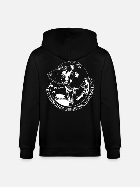 BAYERISCHER GEBIRGSSCHWEIßHUND Jagdhunde Wilsigns - Stanley/Stella Unisex Bio-Kapuzenjacke CULTIVATOR  - Schwarz