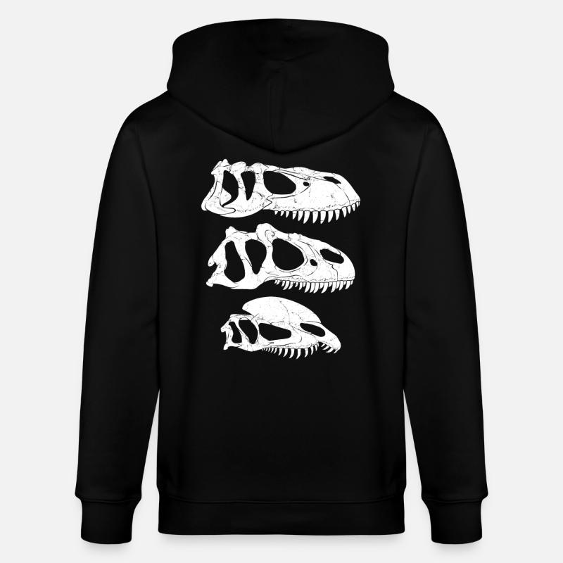 Torvosaurus Allosaurus Dilophosaurus - Veste à capuche bio CULTIVATOR Stanley/Stella Unisexe - noir