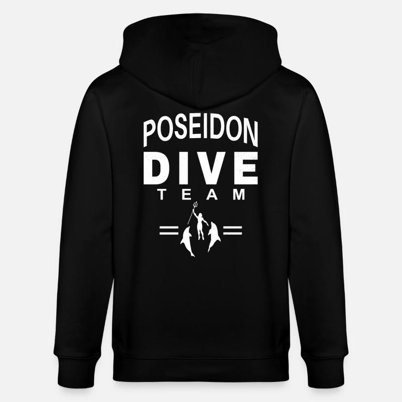 Équipe de plongée Poséidon - Veste à capuche bio CULTIVATOR Stanley/Stella Unisexe - noir