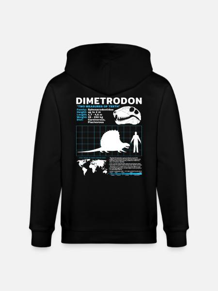 Fiche technique Dimetrodon - Veste à capuche bio CULTIVATOR Stanley/Stella Unisexe - noir