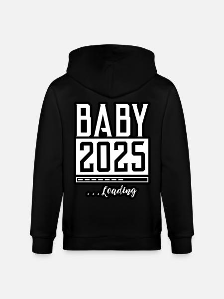 Baby 2025 Loading Babyshower - Stanley/Stella CULTIVATOR  Unisex Organic Hooded Jacket - black