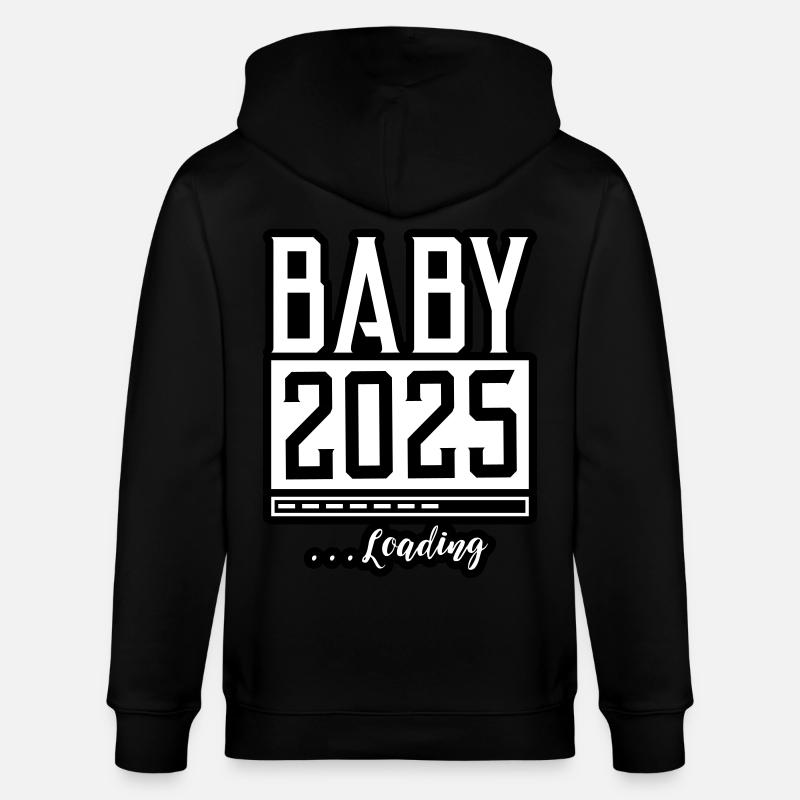 Baby 2025 Loading Babyshower - Stanley/Stella Unisex Bio-Kapuzenjacke CULTIVATOR  - Schwarz