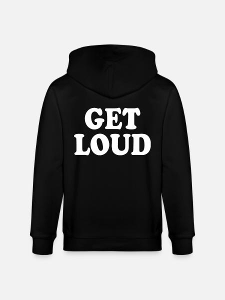 Get loud - Stanley/Stella CULTIVATOR  Unisex Organic Hooded Jacket - black