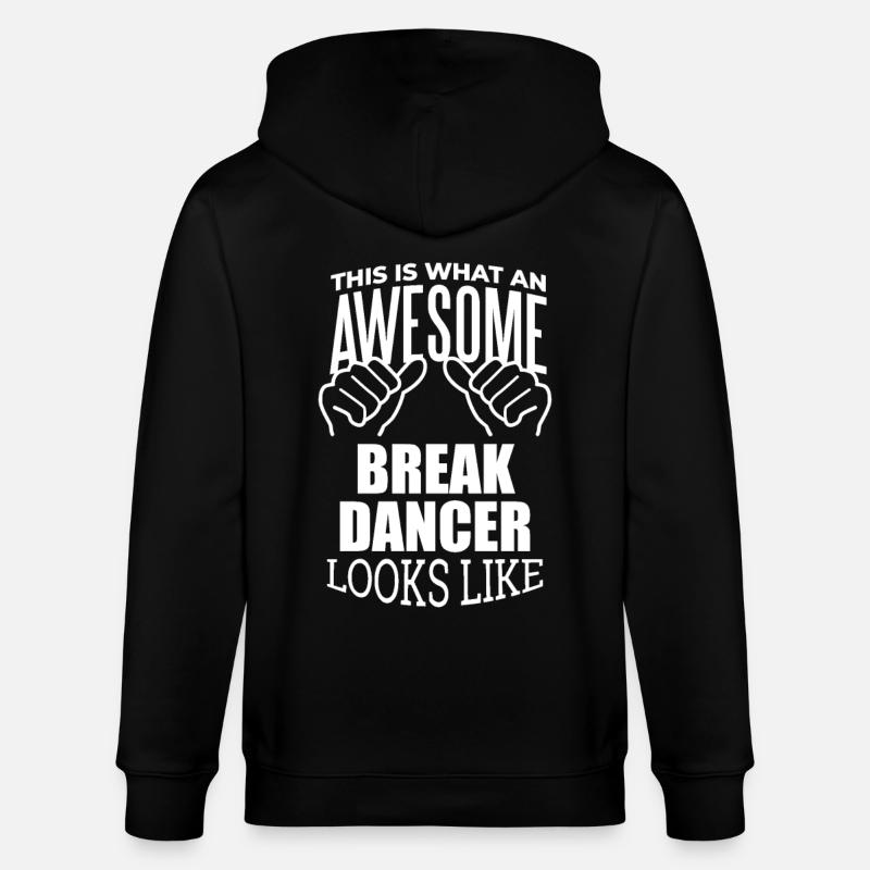 breakdancer - Veste à capuche bio CULTIVATOR Stanley/Stella Unisexe - noir