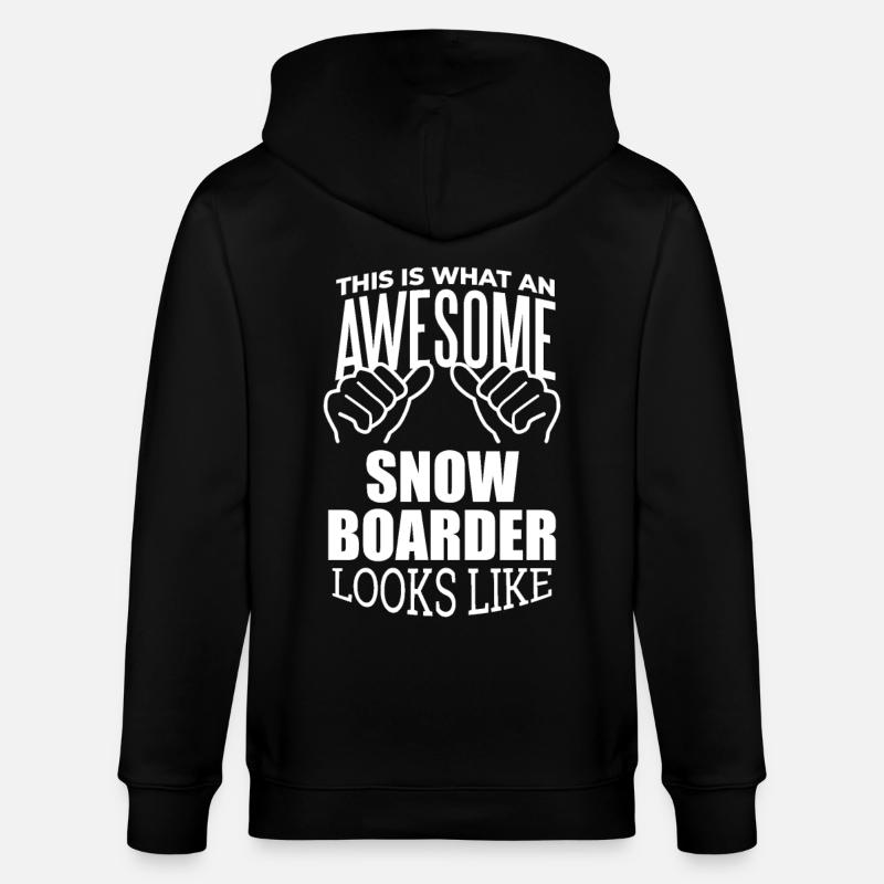 Snowboard - Stanley/Stella Unisex Bio-Kapuzenjacke CULTIVATOR  - Schwarz