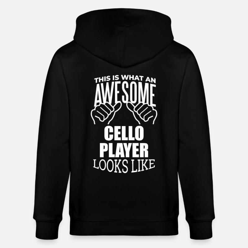 violoncelle - Veste à capuche bio CULTIVATOR Stanley/Stella Unisexe - noir