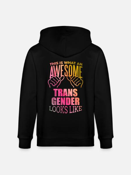 Transgender Transgender Transgender - Stanley/Stella CULTIVATOR Unisex Organic Hooded Jacket - black