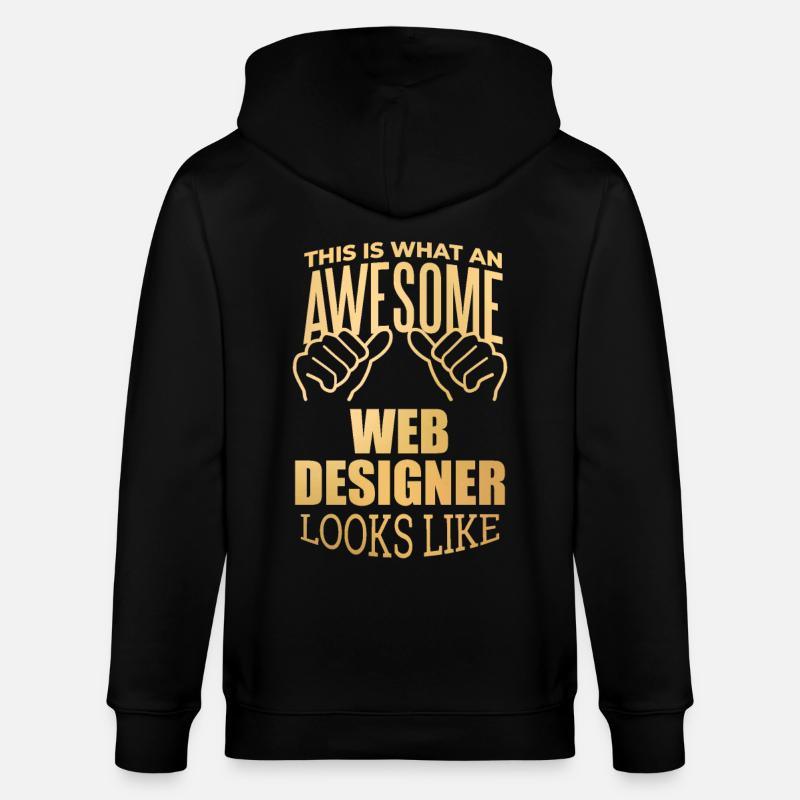 Webdesigner - Stanley/Stella Unisex Bio-Kapuzenjacke CULTIVATOR  - Schwarz