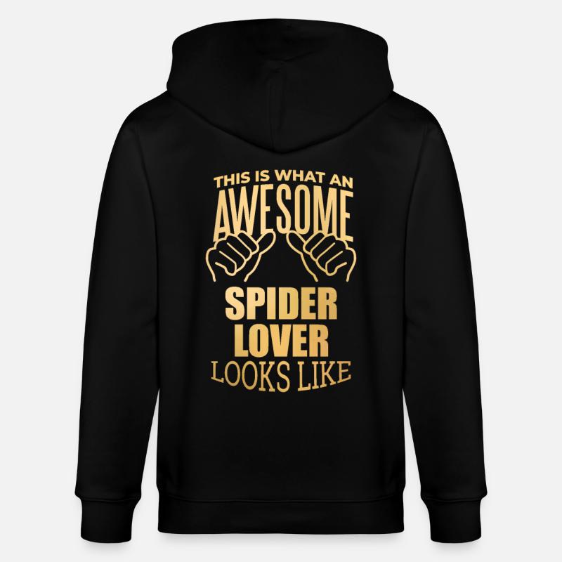 Spinne - Stanley/Stella Unisex Bio-Kapuzenjacke CULTIVATOR  - Schwarz