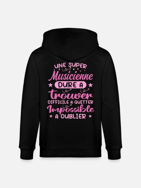 Ein Supermusiker - Musiker Geschenk - Stanley/Stella Unisex Bio-Kapuzenjacke CULTIVATOR - Schwarz