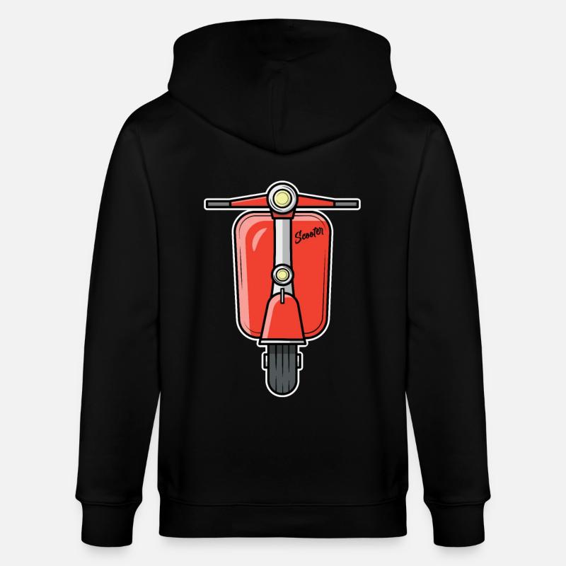 Scooter Scooter Scooter rouge - Veste à capuche bio CULTIVATOR Stanley/Stella Unisexe - noir