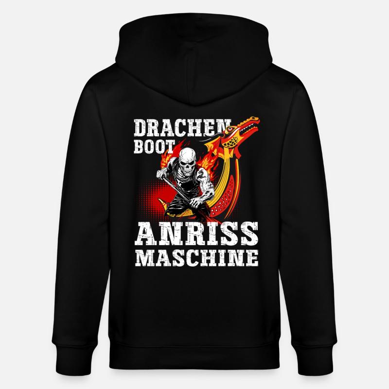 Drachenboot - Stanley/Stella Unisex Bio-Kapuzenjacke CULTIVATOR - Schwarz