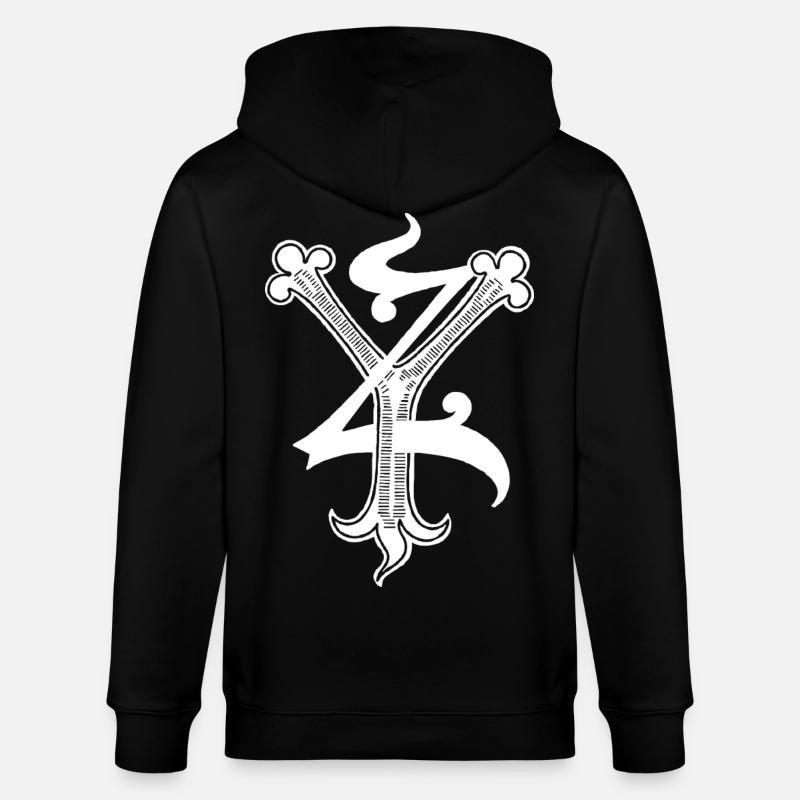 Lettres YZ Rapp art - Veste à capuche bio CULTIVATOR Stanley/Stella Unisexe - noir