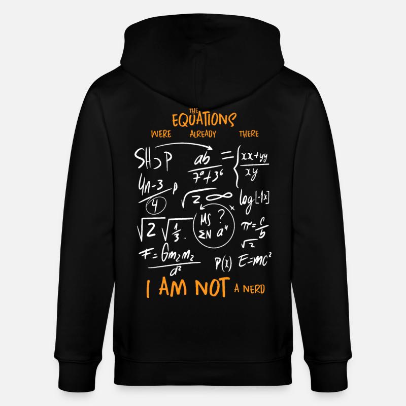 Équations mathématiques - Veste à capuche bio CULTIVATOR Stanley/Stella Unisexe - noir