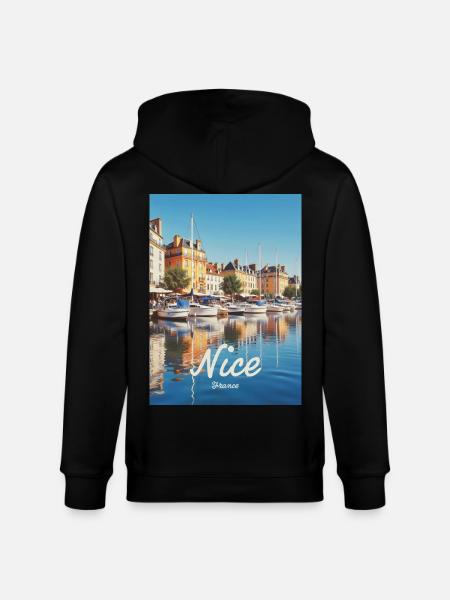 Nice Port of Nice - Stanley/Stella CULTIVATOR Unisex Organic Hooded Jacket - black