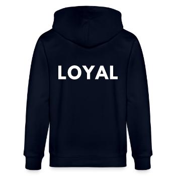 Loyauté loyale - Veste à capuche bio CULTIVATOR Stanley/Stella Unisexe - marine - Dos - Anna (173cm)
