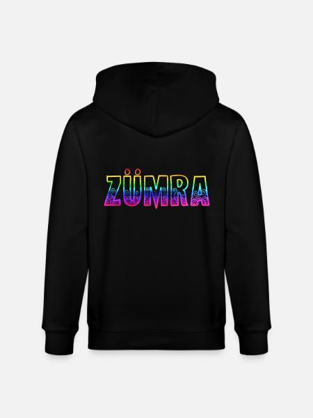 Zümra RS Rainbow - Stanley/Stella CULTIVATOR Unisex Organic Hooded Jacket - black