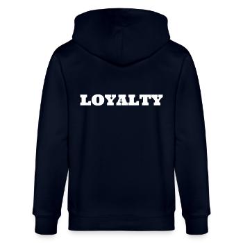Loyauté - Veste à capuche bio CULTIVATOR Stanley/Stella Unisexe - marine - Dos - Anna (173cm)