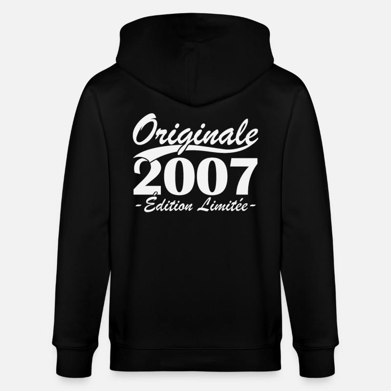Original 2007 Limited Edition - Stanley/Stella Unisex Bio-Kapuzenjacke CULTIVATOR  - Schwarz