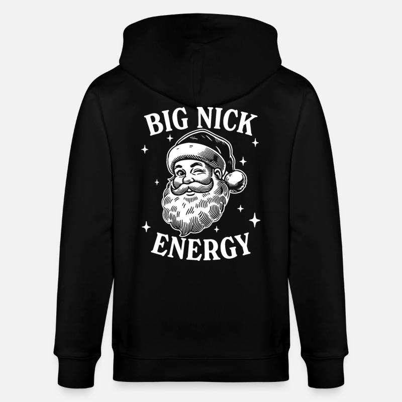 Énergie Big Nick - Veste à capuche bio CULTIVATOR Stanley/Stella Unisexe - noir