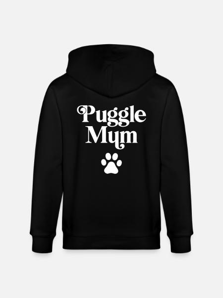 Puggle Mum - Stanley/Stella CULTIVATOR Unisex Organic Hooded Jacket - black