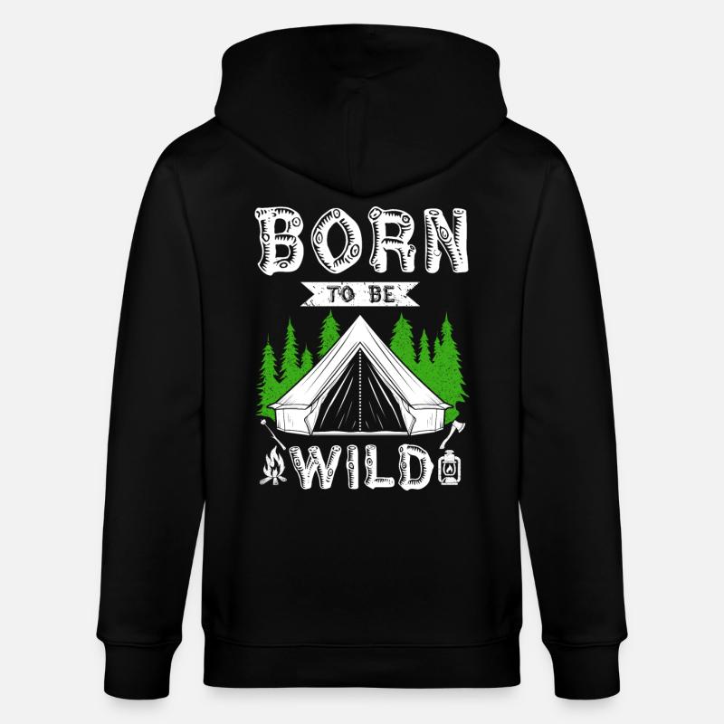 Born to be Wld - Stanley/Stella Unisex Bio-Kapuzenjacke CULTIVATOR  - Schwarz