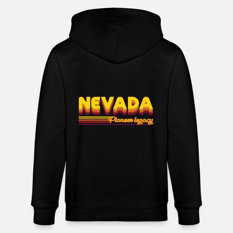 cool Nevada États-Unis États design - Veste à capuche bio CULTIVATOR Stanley/Stella Unisexe - noir