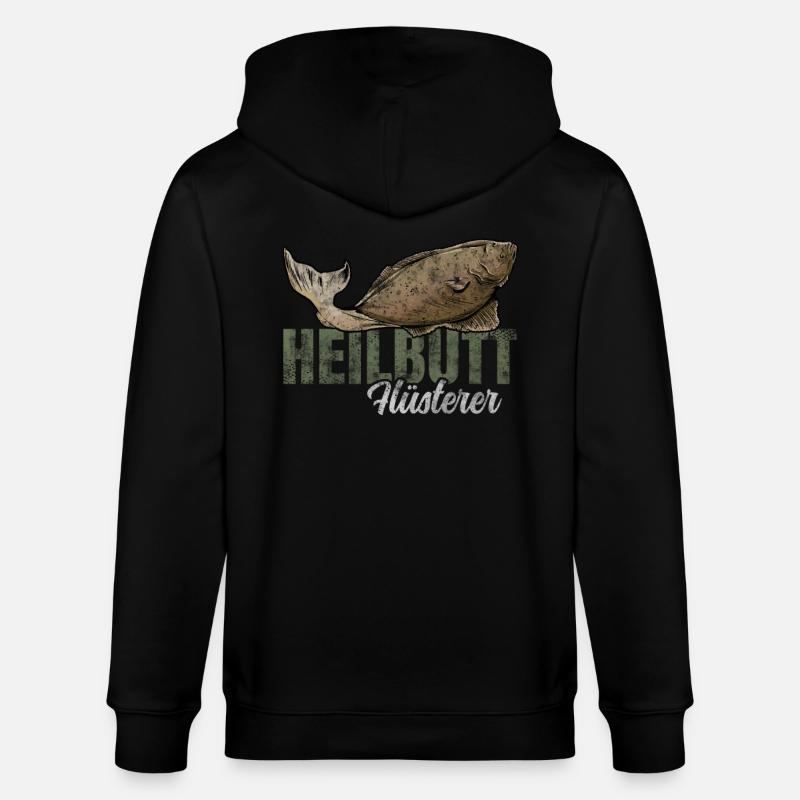 Heilbutt Flüsterer - Stanley/Stella Unisex Bio-Kapuzenjacke CULTIVATOR  - Schwarz